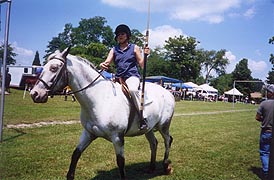 [photo, Jouster at St. Margaret's, Annapolis, Maryland, July 2005]