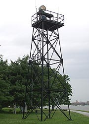 [photo, Fort McHenry Channel Range Front Light, Fort McHenry National Monument and Historic Shrine, Baltimore, Maryland]