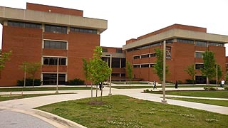 [photo, Fine Arts Building, University of Maryland Baltimore County, Catonsville, Maryland]