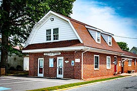 [photo, Town Hall, 4011 Powell Ave., Trappe, Maryland]